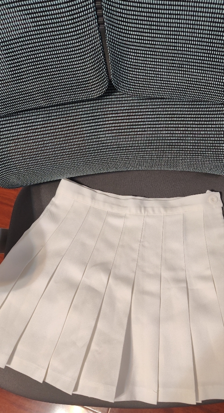 Studio C White Lined Skirt Size M - Picture 4 of 11